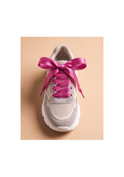 Last İcon Last Icon Fuşya Saten Kurdele Bağcık 120 Cm Sneaker Ve Keten Ayakkabılar İçin