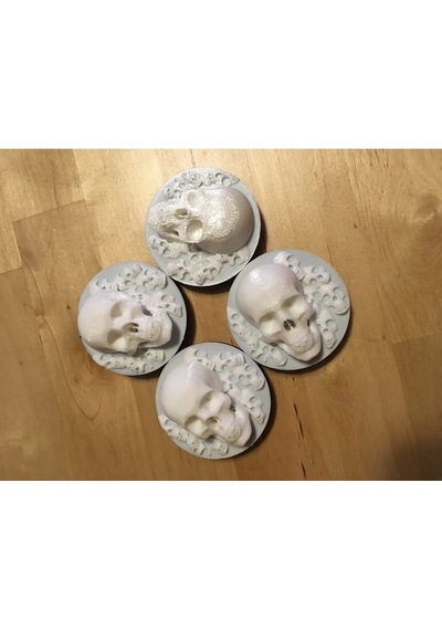 Undead Kafatası 56mm Vw Jant Göbek Kapağı