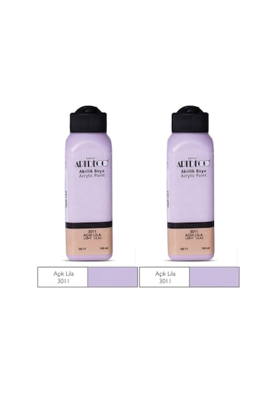 2 Li Akrilik Boya 140 Ml Renk Seçmeli Canlı Ve Pastel 3011 - Açık Lila