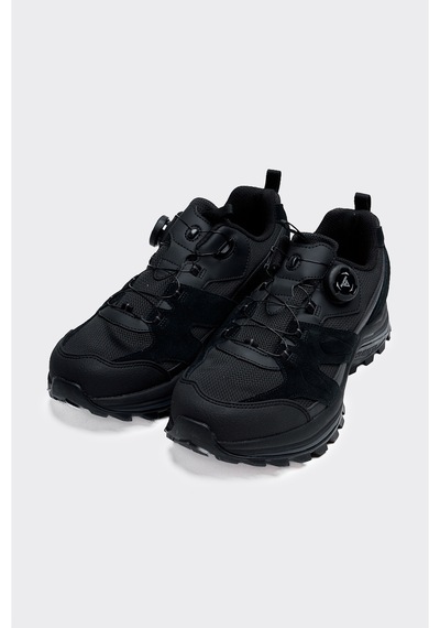 Derinet Humtto Comfort Cırt Bağcıklı Taban Erkek Sneaker Siyah Siyah