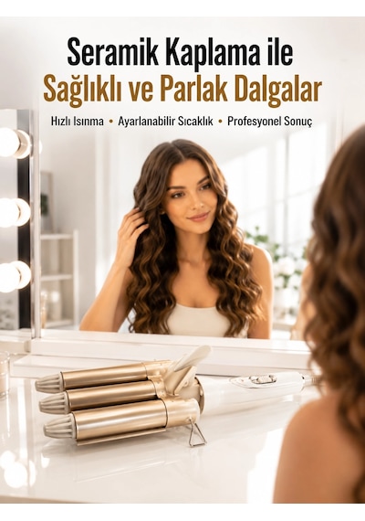 Bukle Saç Maşası - Kolay Kullanım, Sağlıklı Bukleler Yüksek Isılı