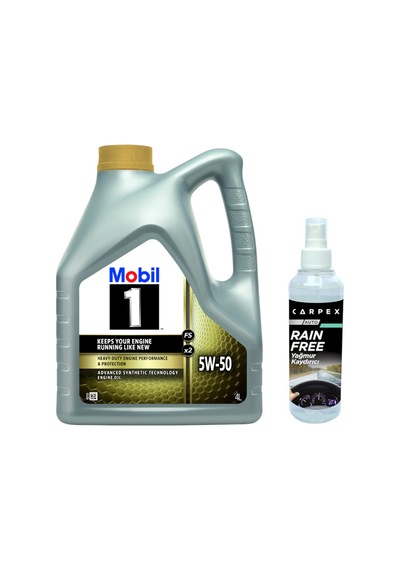 Mobil 1 Fs X2 5W-50 Motor Yağı 4 L + Carpex Cam Yağmur Kaydırıcı