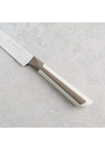 Aryıldız Plurex Soyma & Doğrama Bıçağı Koyu Bej 10 Cm Renkli