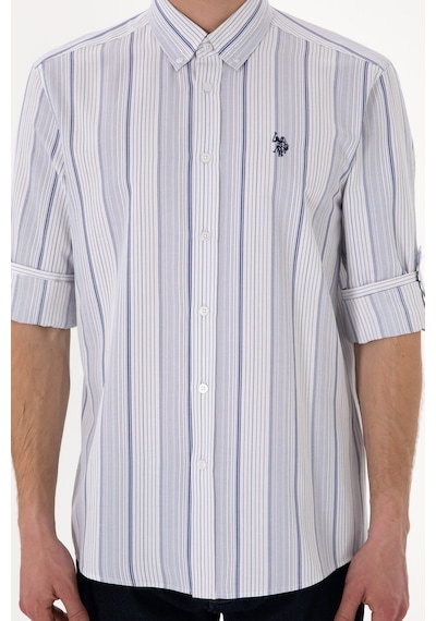 U.s. Polo Assn. Erkek Lacivert Gömlek Desenli 50306352-vr033 Lacivert