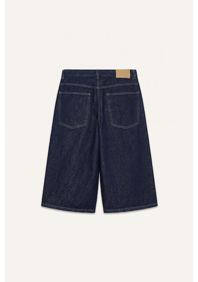 Defacto %100 Pamuk Super Baggy Fıt Lacivert Bermuda Jean Şort I3978ax26hsnm34 Mavi-nm34