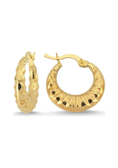 Sembol Gold Altın Halka Küpe 1.9 Cm 14 Ayar
