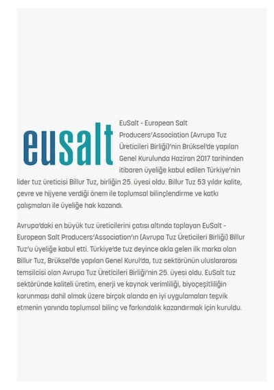 Kabinet Yumşatma Sistemi Billur Tablet Tuzu 25 Kg