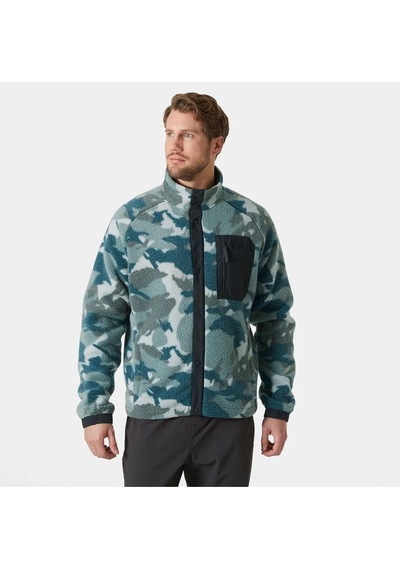 Helly Hansen Panorama Printed Pile Snap Erkek Ever Mavi