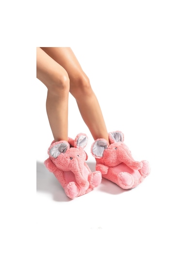 Twigy Elephant-2 Kadın Hayvanlı Panduf Pembe 36/41 AA0638 Pembe