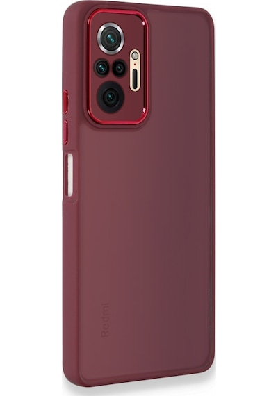 Xiaomi Redmi Note 10 Pro 4G Kılıf Freya Lazer Lens Kamera Çerçeveli Silikon Kapak