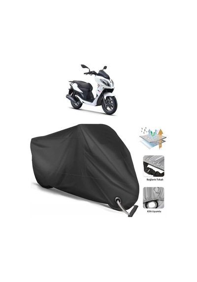 Rks Cityblade Motosiklet Branda (Bağlantı, Kilit Uyumlu)-Siyah (457273865)