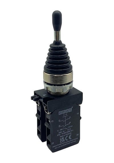Emas Cm Serisi Joystıck Buton Metal Kalıcı 4 Pozisyonlu 2no+2no 22 Mm