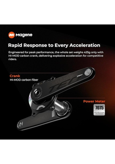 Magene Teo P515 Karbon Powermetre Aynakol 170mm