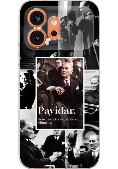 Honor 600 Uyumlu Atatürk Payidar Baskılı Silikon Kılıf Renkli