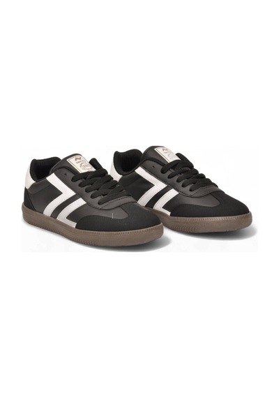 Lento Siyah-beyaz Bağcıklı Hafif Rahat Unisex Yürüyüş Ve Spor Ayakkabı Sneaker 234750 Siyah - Beyaz