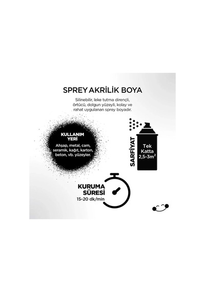 Kahverengi Sprey Boya 400 Ml 1 Adet Kahverengi