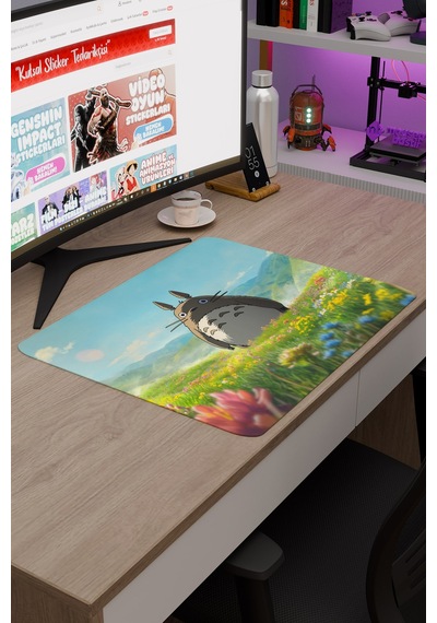 Miyazaki Anime V3 - 48x40 Xl Gaming Kauçuk Kaymaz Taban Mouse Pad Fare Altlığı