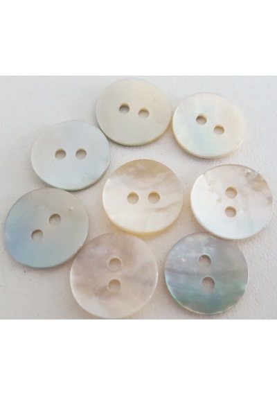 8 Adet İnci Midye 1.3 Cm. Düğme