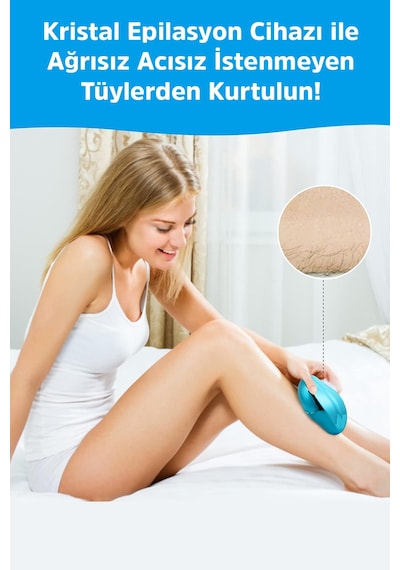 Jiyu Crystal Epilasyon Aleti Tüy Silgisi Tüy Alıcı