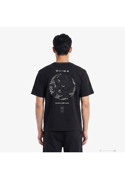 Unıted4 Regular Fit Erkek Siyah T-shirt Andrıel 2800282