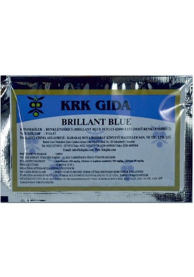 Krk Gıda Toz Gıda Boyası Mavi 9 G