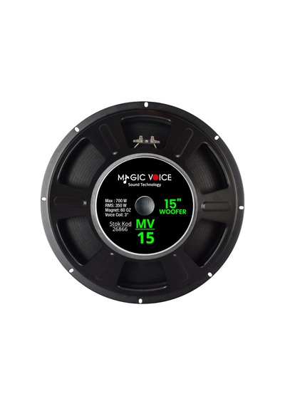 Ayt Magicvoice Mv-15 Maks. 700 Watt Rms 350 Watt 15 İnç Siyah 38 Cm Woofer Yedek Hoparlör