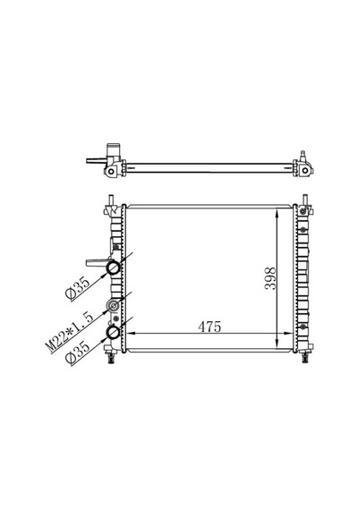 Orıs Bfı004022 Motor Radyatoru 46514942 46525657