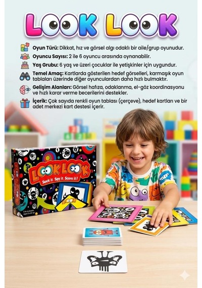 Ailenin Yeni Favorisi: Look Look Eğitici Kutu Oyunu Hızını Konuştur