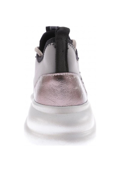 Dgn 211-23y Kadin Kalin Taban Bağcikli Sneakers Ayakkabi 211-2026-R1385 Platin