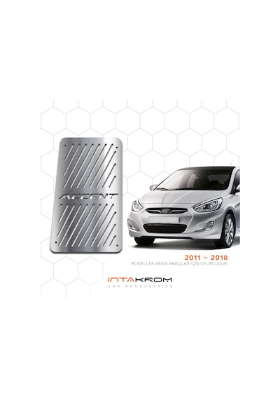 intakrom Hyundai Accent Blue Krom Ayak Dinlendirme Pedalı - 2011 - 2019