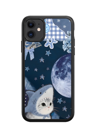 İphone 11 Uyumlu Maviköpekbalığı Desenli Kamera Korumalı Darbelere Dayanıklı Kılıf 1019-maviköpekbalığı-iphone11