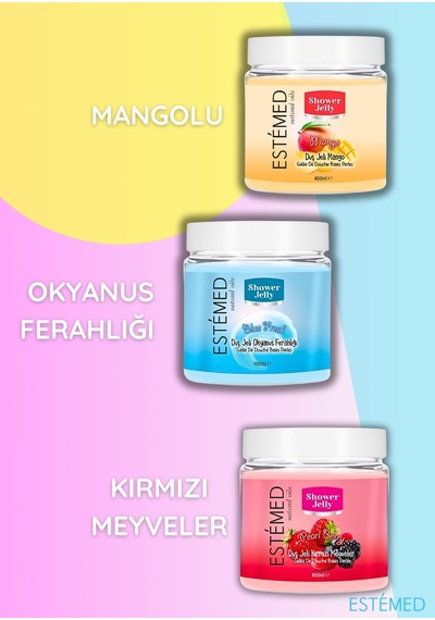 Estemed Duş Jölesi & Shower Jelly Pearl Berry 400ml Meyve
