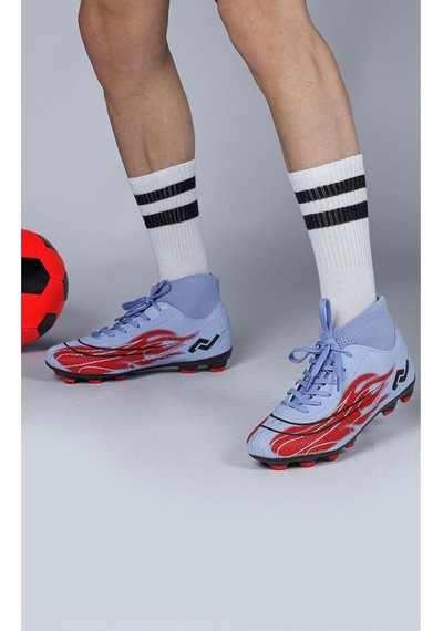 Jump Orthopedix Futbol Boğazlı Çoraplı Bilekli Krampon Spor Ayakkabısı 29676 Mor