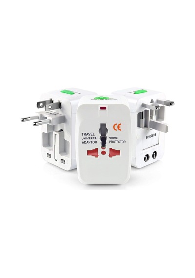 Powermaster Universal Çoklu Priz Çevirici Dönüştürücü Seyahat Adaptörü 150+ Ülke