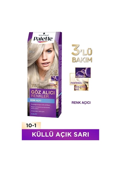 Palette Göz Alıcı Renkler 10-1 Küllü Açık Sarı 2'li