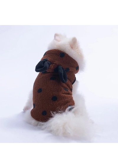 Pawstar 26103 Kahverengi Tahoe Plush Küçük Irk Köpek Peluş Yelek-21663