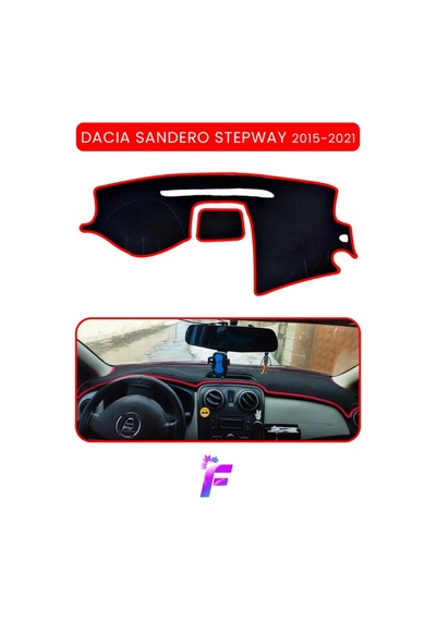 Dacıa Sandero Stepway 2015-2021 Torpido Kılıfı Yansıma Ve Isı Engeller Oto Aksesuar Ta81