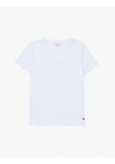 Pierre Cardin Kadın Beyaz Tişört Basic 50326875-vr013