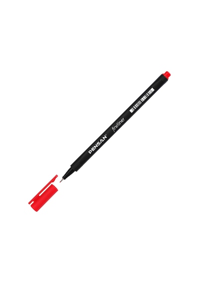 Pensan 6500 Xylene Kırmızı Fineliner Kalem