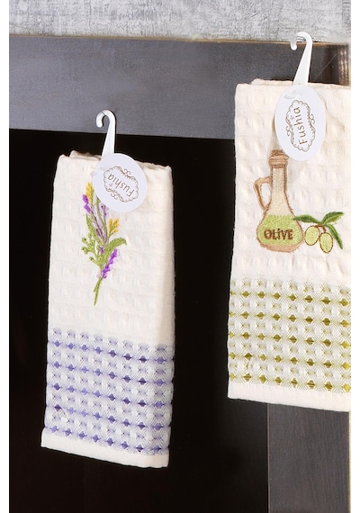 12'Li Waffle 45X65 Cm Mutfak Havlusu Kurulama Bezi Mix