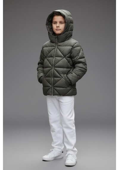 Benitto Kids Erkek Çocuk Şişme Mont 51378 Haki