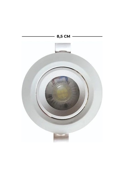 Helios Opto 5w Plastik Beyaz Kasa Yuvarlak Spot 3000k Günışığı Hs 1209 Gün Işığı