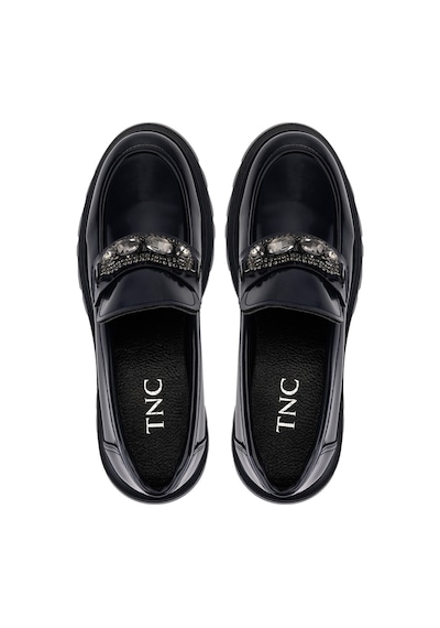 Tamer Tanca Kadın Vegan Lacivert Loafer Ayakkabı 817 2399 Bn Ayk Sk23/24 Lacı Acma Lacivert