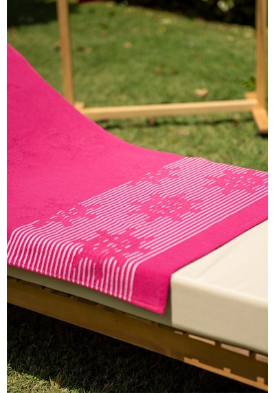Menderes Home Cotton Collection Bukle Plaj Havlusu Çark Fuşya