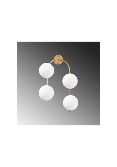 Parlak Gold Metal Aplik Duvar Lambası E14 Uyumlu 40x26x62 Cm Oturma Odası Aydınlatma, Altın-10605 Diğer