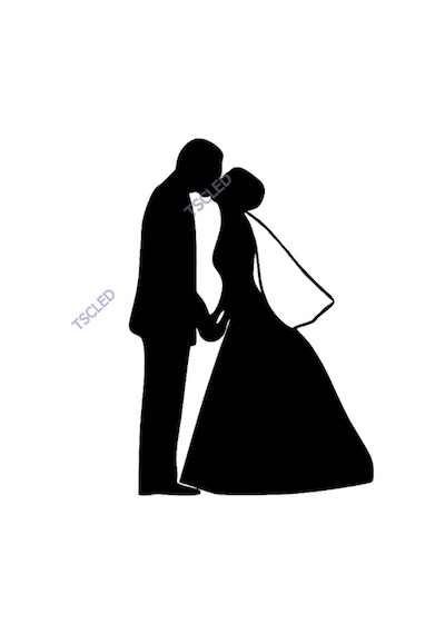 Gelin Damat Araç Sticker Yapıştırma 15Cm