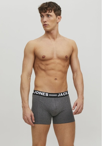 Jack & Jones Erkek 3'lü Düz Renk Boxer Paketi 12113943 Burgundy Bordo