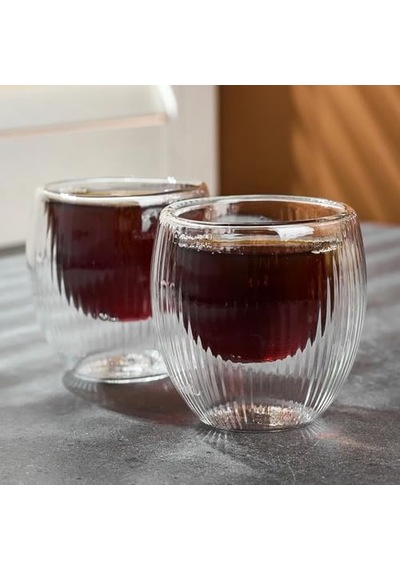 Lineo Cidarlı Bardak 2'li 80 Ml