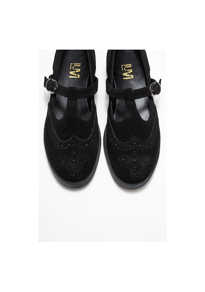 Luvishoes Luvi Shoes Janney Siyah Süet Hakiki Deri Bantlı Kadın Loafer Ayakkabı SIYAH SUET Luvishoes Luvi Shoes Janney Siyah Süet Hakiki Deri Bantlı Kadın Loafer Ayakkabı SIYAH SUET