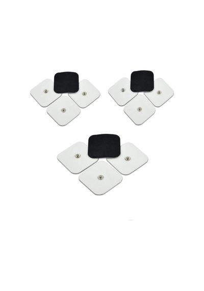 Masaj Aleti Yedek Tens Pedi Çıtçıtlı Tens Elektrod 5x5 3 Paket